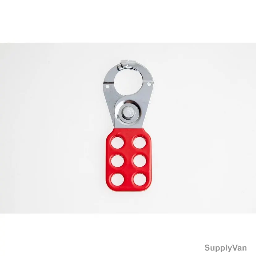 Loto-Lok Lockout Hasp, HSP-TAB-25, Steel, 25MM, Red — image 1