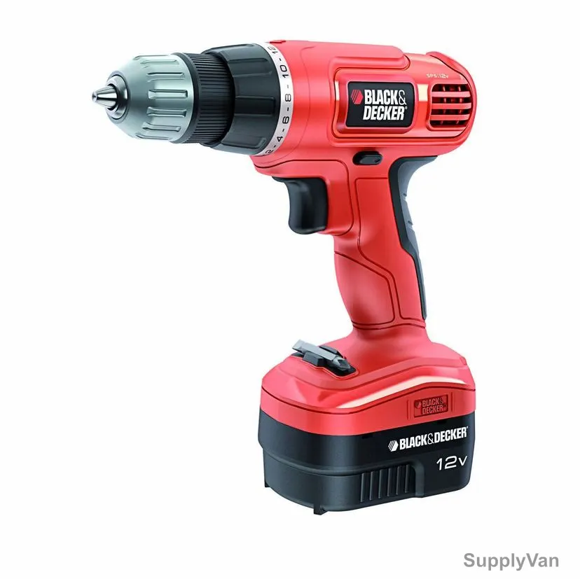 Black and Decker Cordless Drill Driver, EPC12CA-GB, 12V