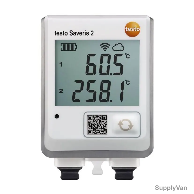 Testo Wi-Fi Data Logger With 2 External TC Temperature Probe Connections, Saveris-2-T3, -195 to 1350 Deg.C