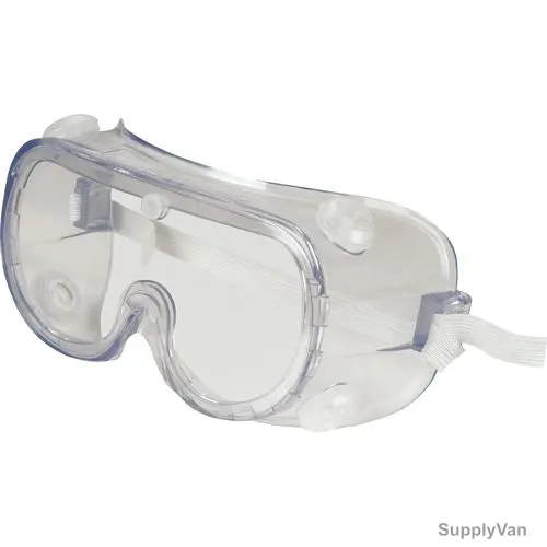 Tuf-Fix Safety Goggles, GB02, Polycarbonate, Clear, PK10