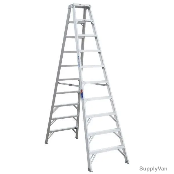 Zamil Step Ladder, DPL-10, Aluminium, 2 Sides, 10 Steps, 3 Mtrs, 113 Kg Weight Capacity