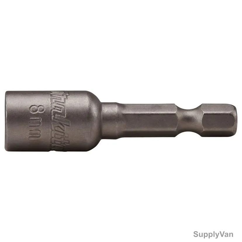 Makita Magnetic Nut Setter, B-38934, 1/4 Inch Hex Shank Size, 8MM Fastening Size, 50MM Length