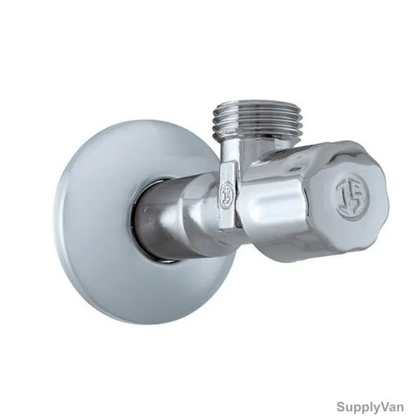Schloesser Angle Valve, 7113, Chrome Plated, 3/4 x 1/2 Inch