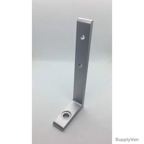 Extrusion Floor Mount Base Plate Bracket, 45-50 Series, 3 Hole, Aluminium, Silver