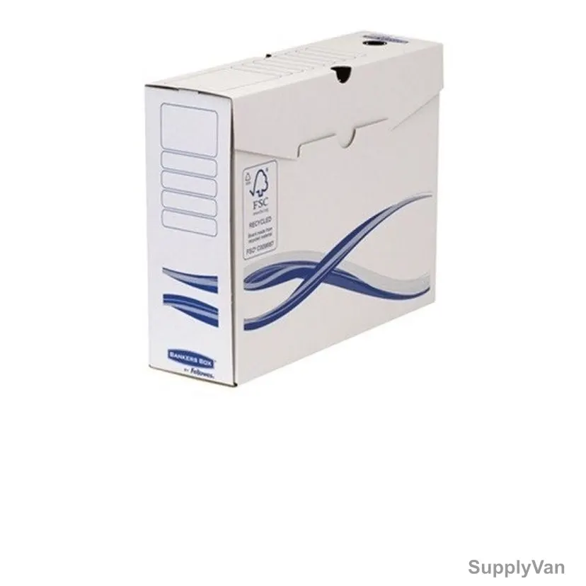 Fellowes File Storage Box, 4460202, R-Kive, 100MM, White, 10 Pcs/Pack