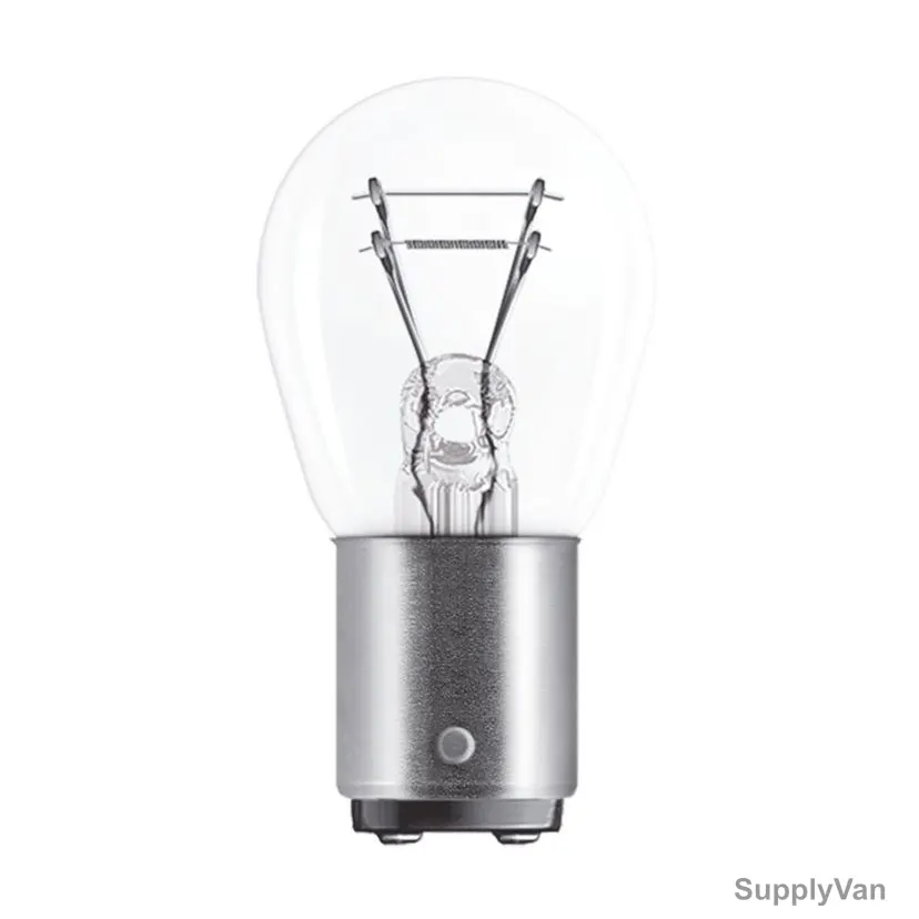 Osram Automotive Signal Bulb With Metal Base, 7225, BAZ15d, 12V, 21/4W — image 1