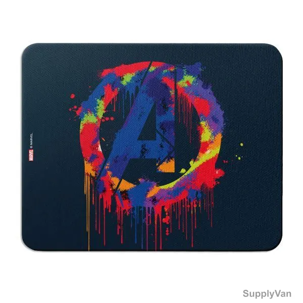 Wackylicious Avengers logo Mouse Pad, 670-410-95, PU Leather, 18 x 21CM, Blue/Red — image 1