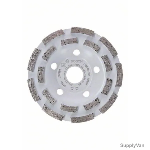 Bosch LongLife Diamond Cup Grinding Wheel, 2608601762, 22.23MM Bore Dia x 125MM Dia