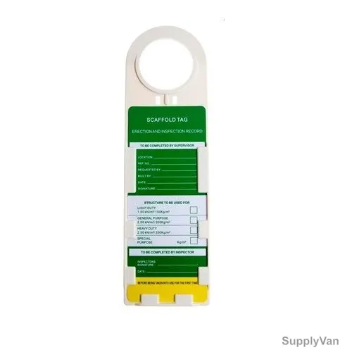 Loto-Lok Scoffolding Tag Holder and Insert Set, TAG-SCAF-THI, 3 Pcs/Set
