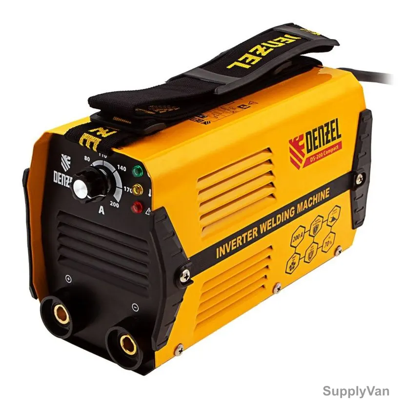 Denzel Compact Inverter Arc Welding Machine, DS-200, 6600W, 200A, 1.6 to 5MM Electrode Dia — image 1