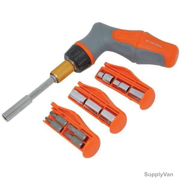 Pro-Tech Ratchet Screwdriver Set, 547124, 24PCS