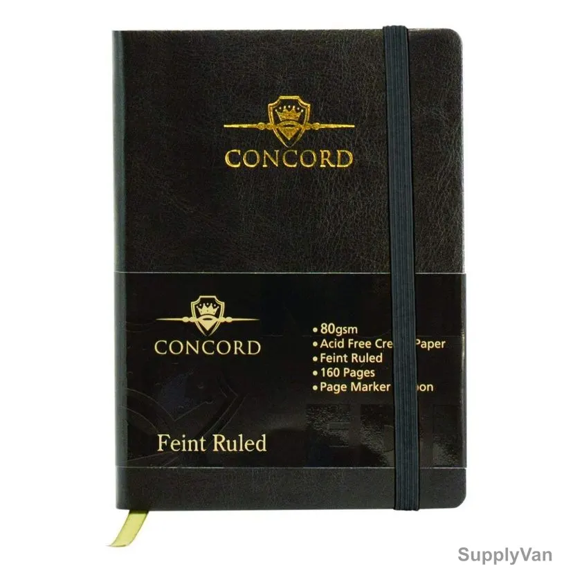 Pukka Pad Casebound Notebook, A5, 80 Gsm, 160 Pages, Black and Gold