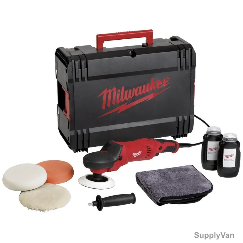 Milwaukee High-Torque Electric Polisher Set, AP14-2-200E-SET, 1450W, 200MM — image 1