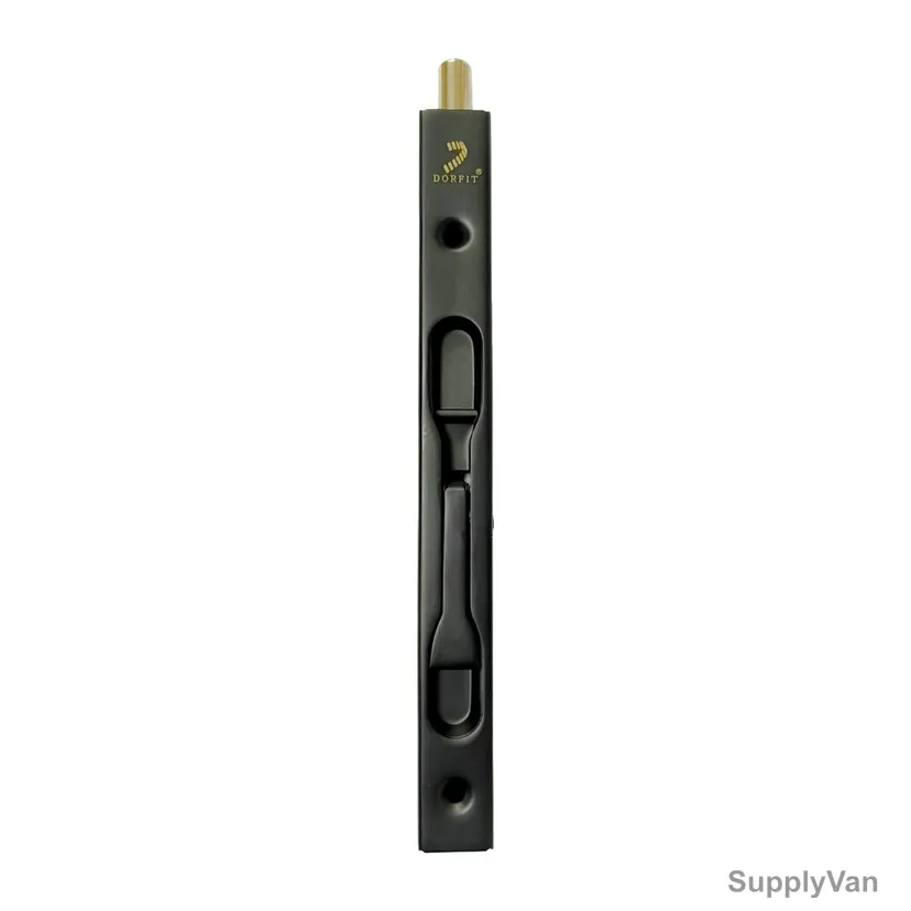 Dorfit Lever Action Flush Bolt, DTDB008-200-MB, Stainless Steel, 19MM Width x 200MM Length, Matte Black Finish — image 1