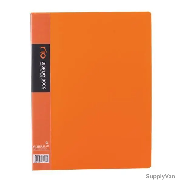 Deli Display File, E5033, Rio, 30 Pocket, Orange