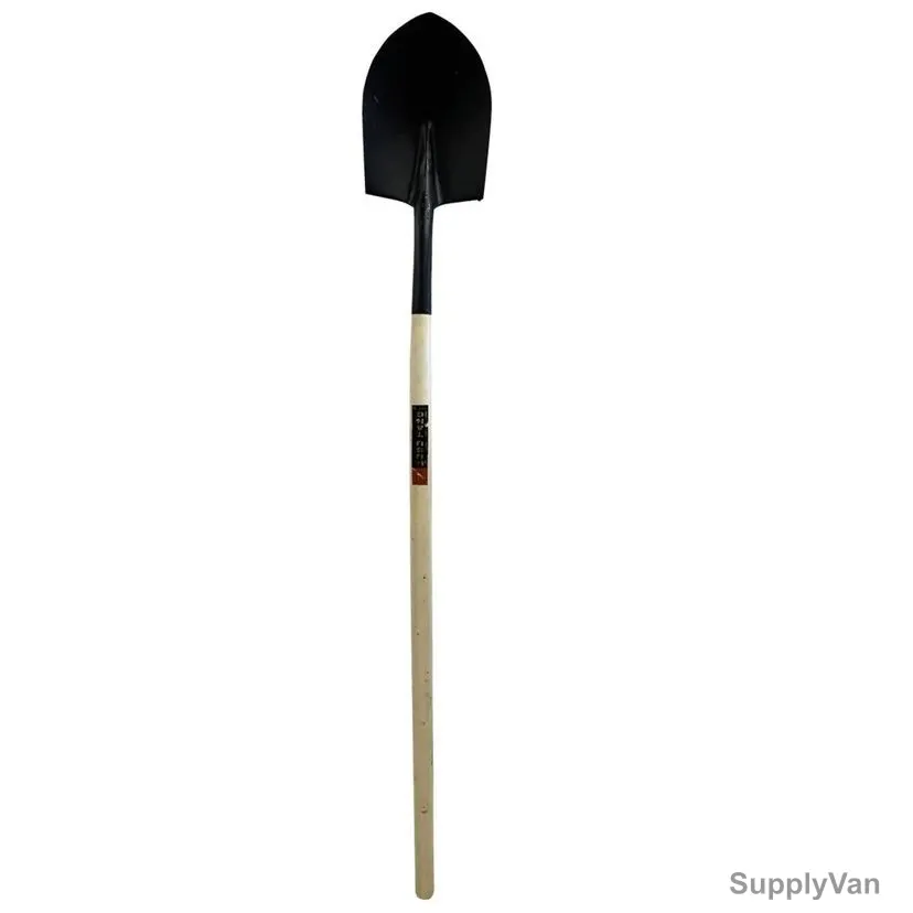 Musu Tang Popular Handle Shovel, S518L, Pointed, Wood, 12 Pcs/Pack