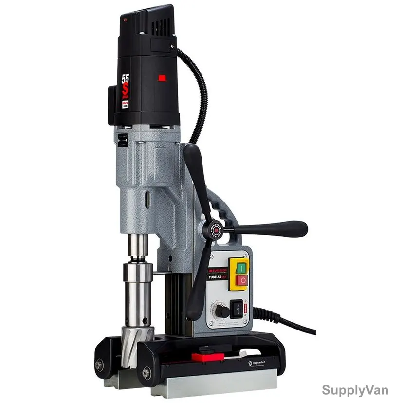 Euroboor Magnetic Drilling Machine, TUBE.55S-T, 1700W, 220-240V, 55MM Cutting Dia — image 1