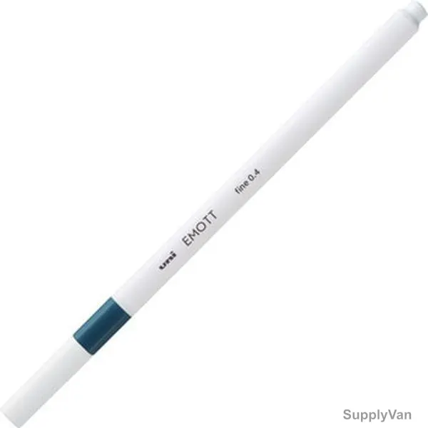 Uni-Ball Emott Fineliner Pen, PEM-SY-BE, 0.4MM Tip Size, Blue, 10 Pcs/Pack