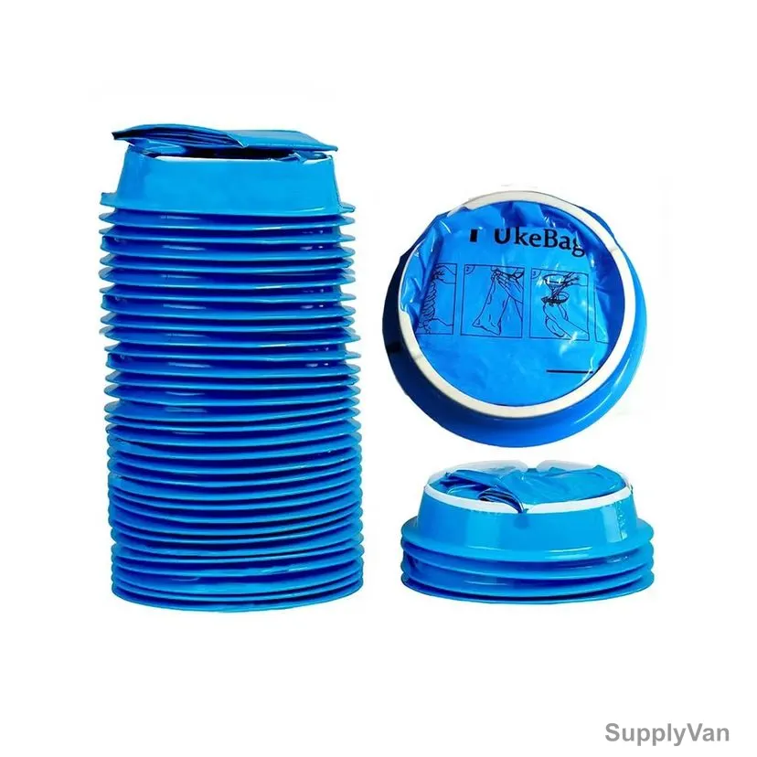 Disposable Vomit Bag, Plastic, 1000ML Capacity, Blue, 50 Pcs/Pack