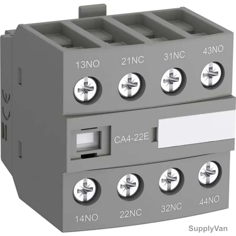 ABB Auxiliary Contact Block, CA4-22E, 2NO + 2NC