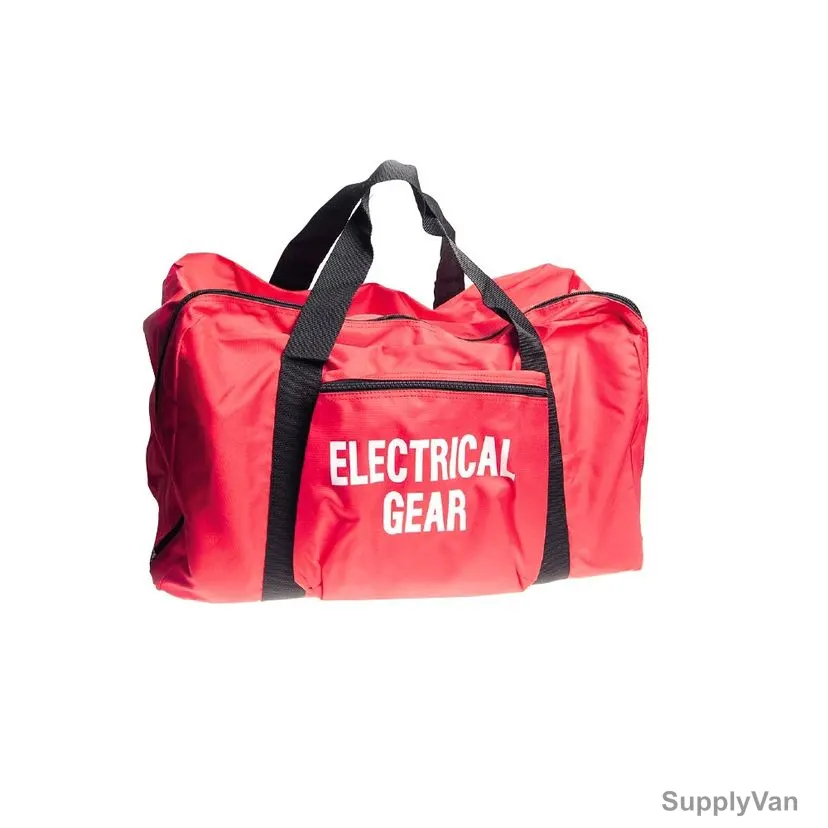 Lok-Force Electrical Gear Duffle Tote Bag, BG-RD62EG, Polyester, Red — image 1