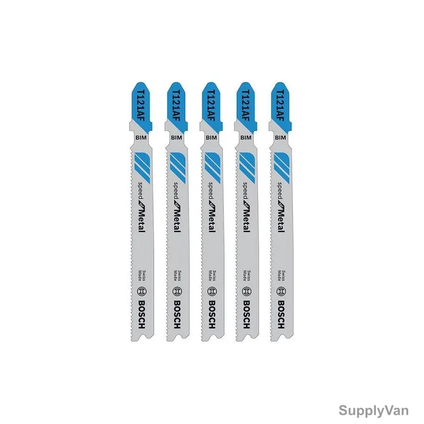 Bosch T 121 AF Metal Jigsaw Blade, 2608636699, Bi-Metal, 92MM Length, 5 Pcs/Pack