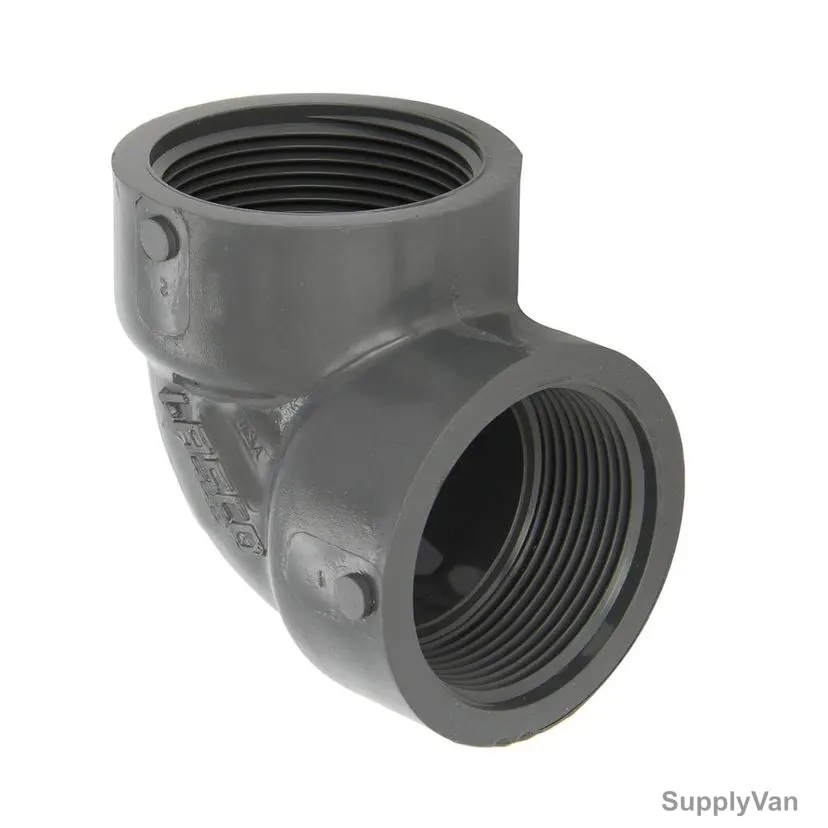 Gf Elbow, PVC, 1 x 1/2 Inch, 90 Degree