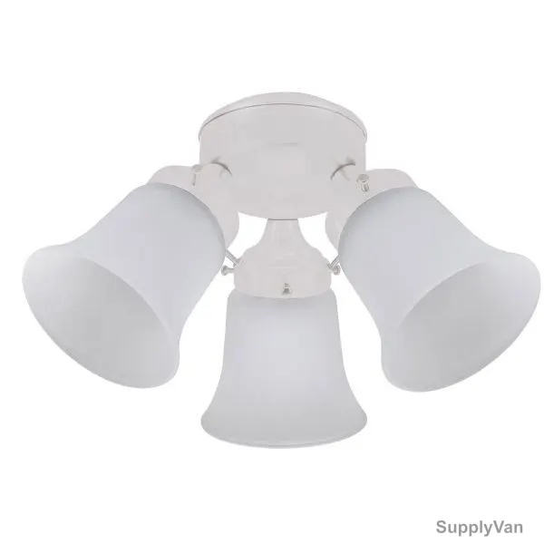 Hunter Flush Mount, 24316, 3 Light, 170MM, White — image 1