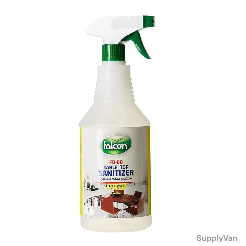 Falcon Top Table Sanitizer, THPFZ034, 1 Ltr, 12 Pcs/Pack — image 1