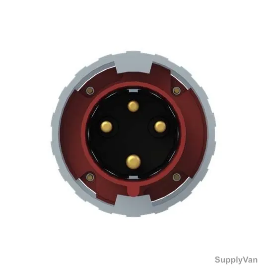 Abb Industrial Plug, 363P6W, 380-415V, IP67, 63A, 3P+E, Red — image 1