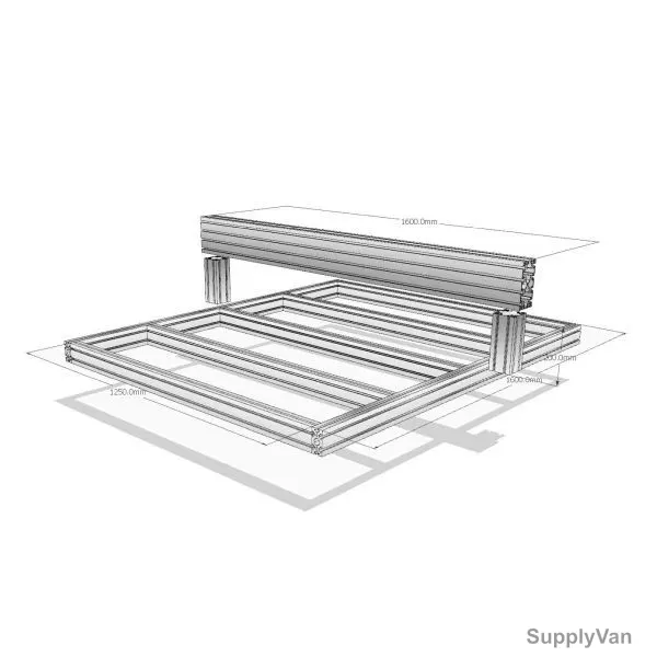 Extrusion CNC Router Kit, 4 x 4 Feet, Silver — image 1
