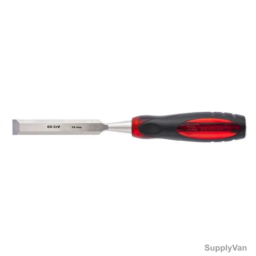 Mtx Tiger's Eye Chisel With Rubberized Plastic Handle, 245139, 18MM