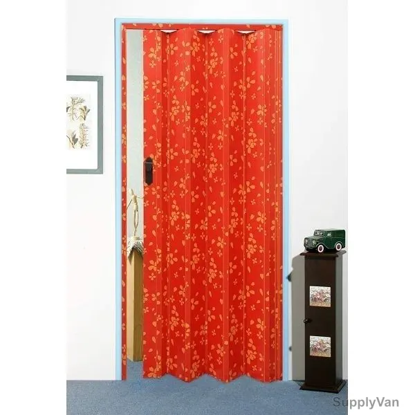 Robustline Folding Door Sliding, Polyvinyl Chloride, Red