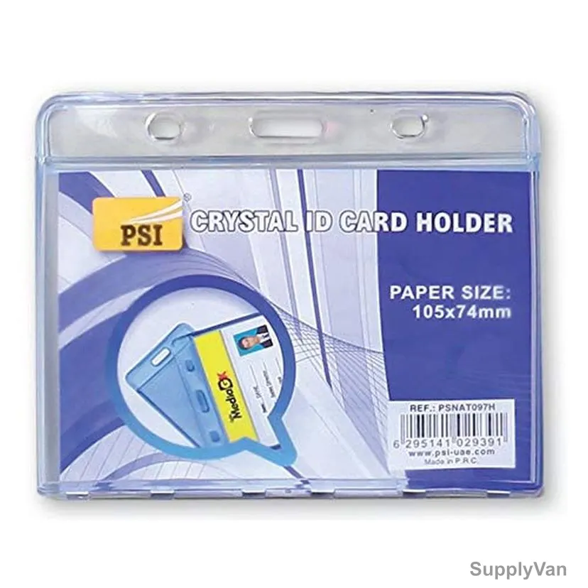 PSI Crystal ID Card Holder, PSNAT097H, 105 x 74MM, Horizontal