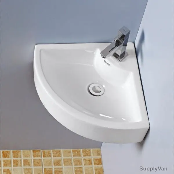 Sonet Wash Basin, 380011, Kores, Wall Hung, 540 x 425MM, White — image 1