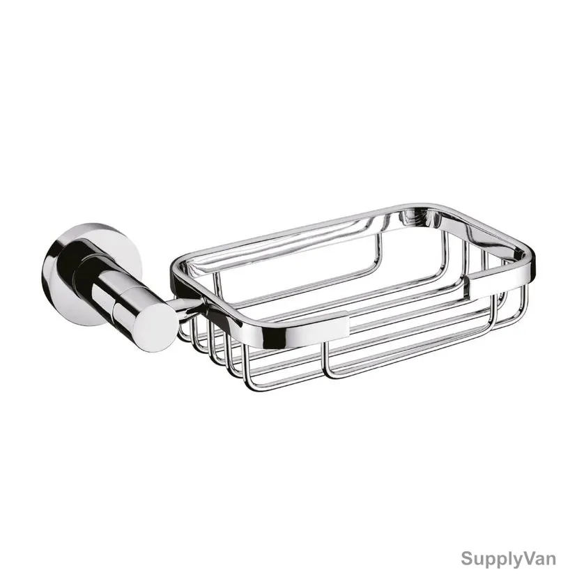 Bold Symphony Soap Basket, BACSET1805808, Brass, 12CM Width x 23CM Length, Chrome Plated Finish