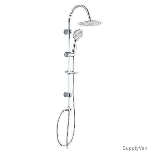 Milano Rain Shower Set, Della, Stainless Steel, Chrome Finish