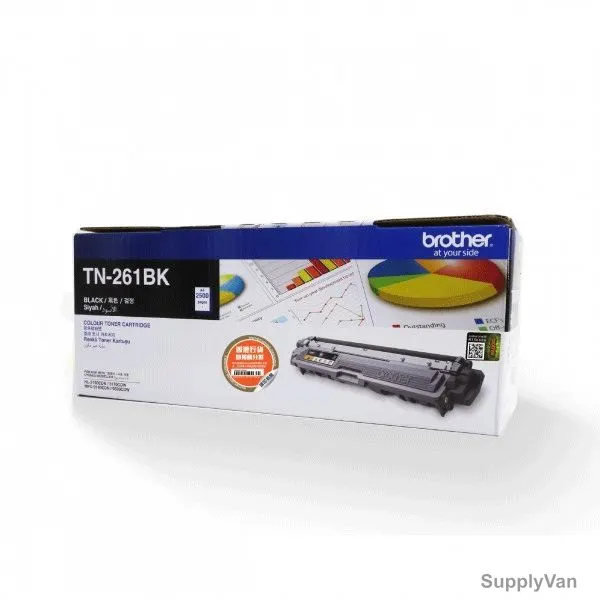 Brother Toner Cartridge, TN-261BK, 2500 Pages, Black — image 1