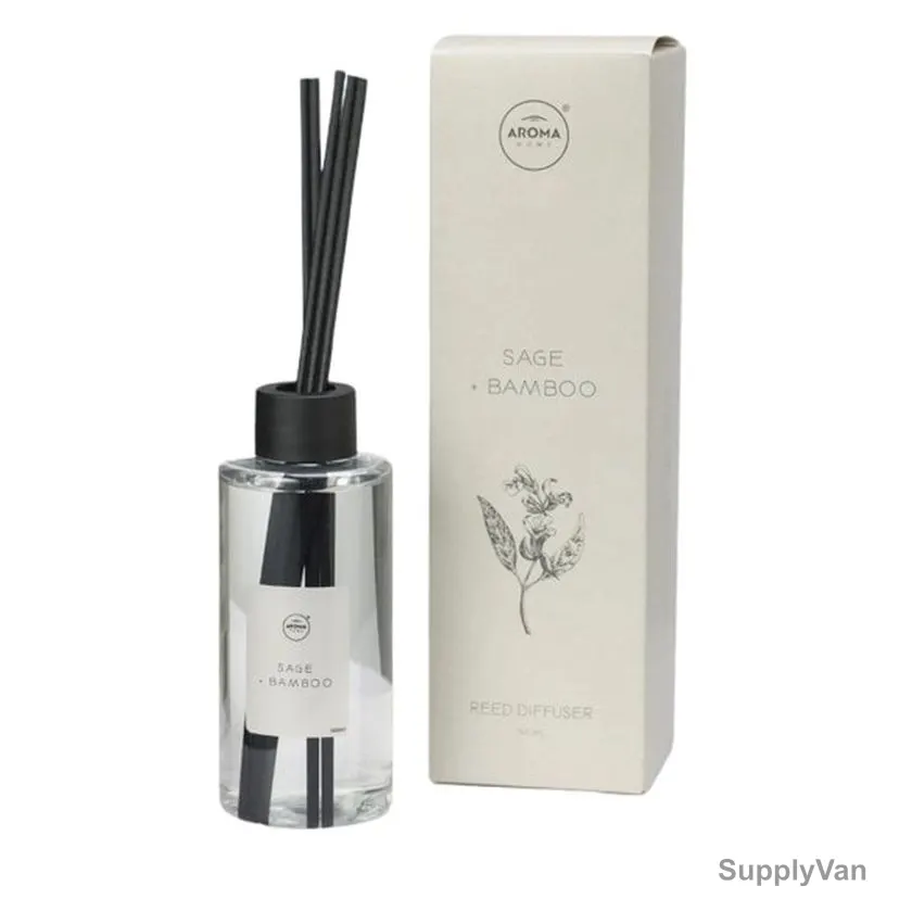 Aroma Home Reed Diffuser, Sage and Bamboo, 150ML