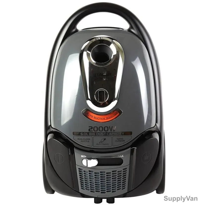 Hitachi Vacuum Cleaner, CVBA20, 2000W, 6 Ltrs, Grey and Black — image 1