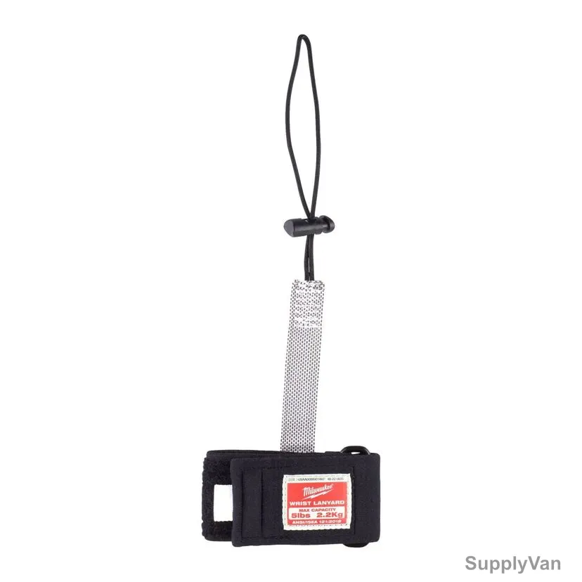 Milwaukee Wrist Tool Lanyard, 4932472107, 292MM, 2.2 Kg Weight Capacity, White/Black — image 1