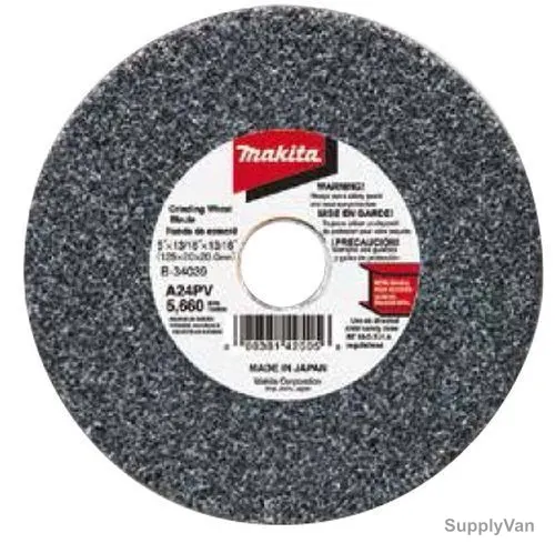 Makita Straight Grinding Wheel, 741015-5, A24P, 125x19MM