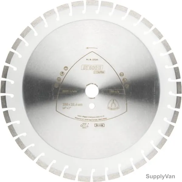 Klingspor Supra Diamond Cutting Blade, DT600U, 25.4 x 400MM