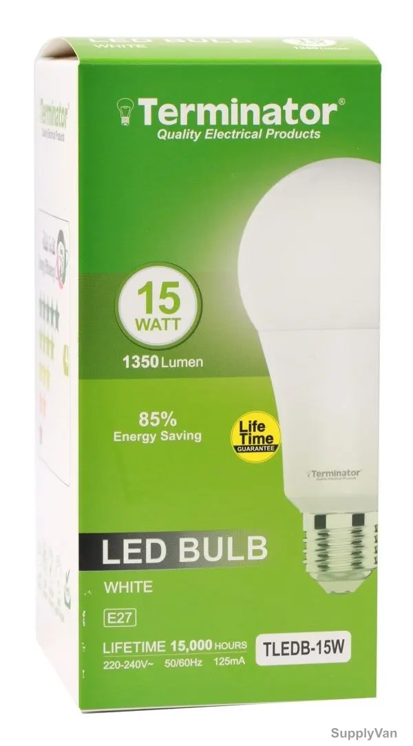 Terminator LED Bulb, TLEDB-15W, 125 mA, 15W, 1350 LM