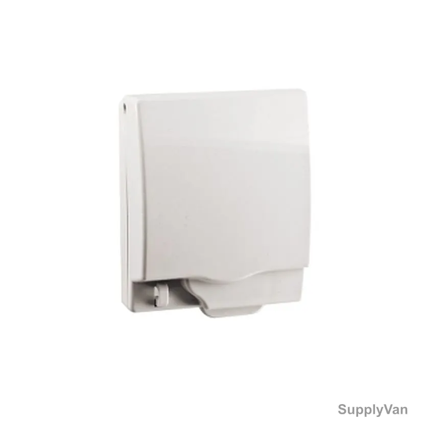 Schneider Electric Single Gang Socket Cover, E223R-WE, Kavacha, 1 Gang, White