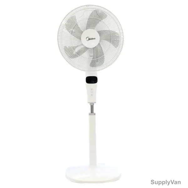 Midea Stand Fan, FS4015DR, 16 Inch, 55W, White