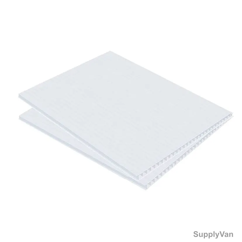 Corrugated Honeycomb Sheet, 10MM Thk, 120CM Width x 244CM Length, White