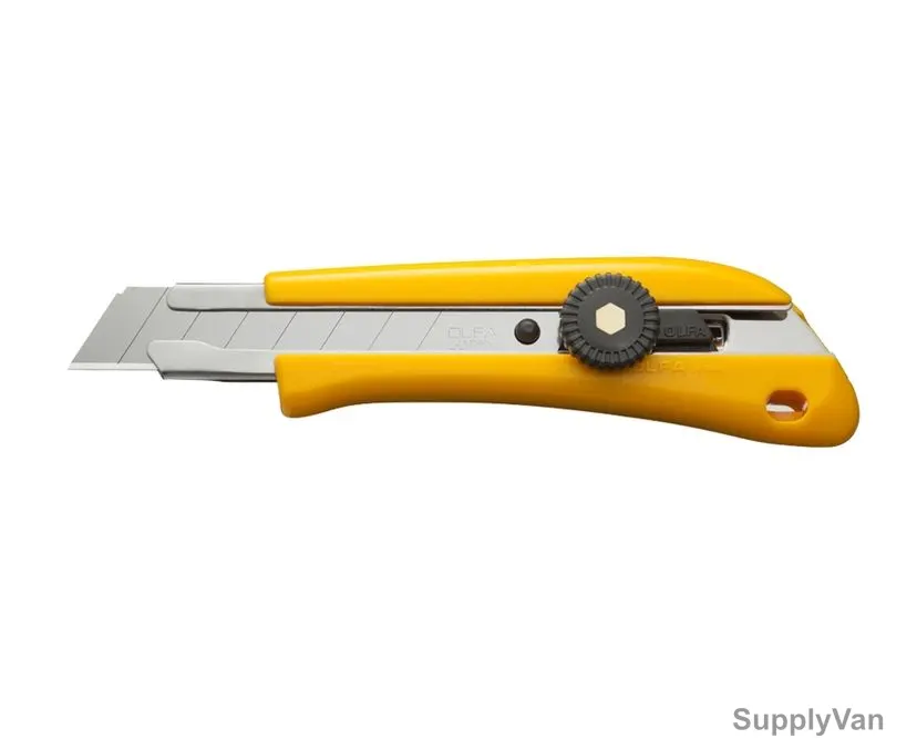 Olfa Heavy-Duty Cutter Knife, OL-BN-L, Black/Yellow