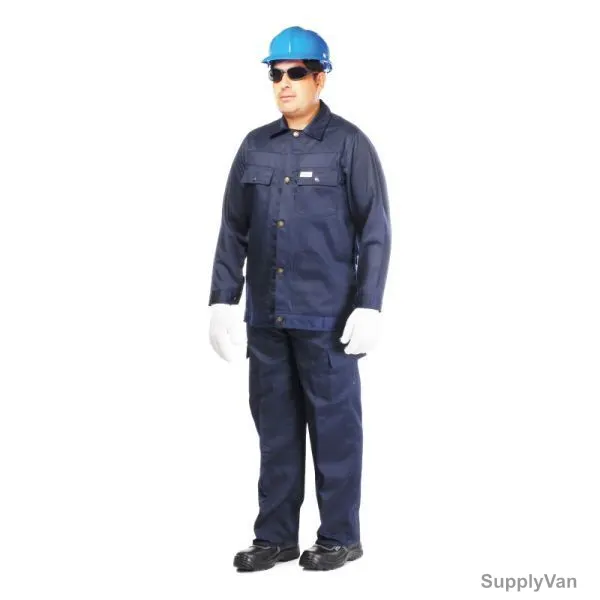 Vaultex Pant and Shirt, CNV, 190GSM, L, Navy Blue