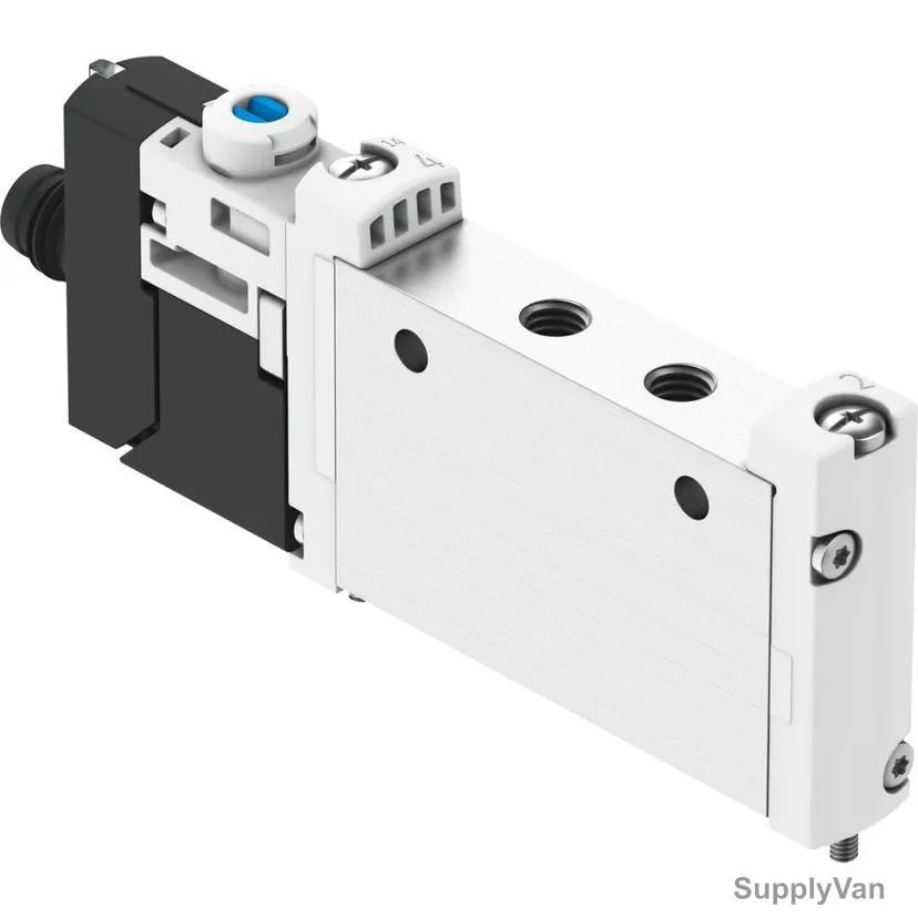 Festo 5/2 Way Monostable Solenoid Valve, 572634, IP65, 10MM, 24VDC, 2.5-8 Bar, 220 Ltr/Min Flow Rate — image 1